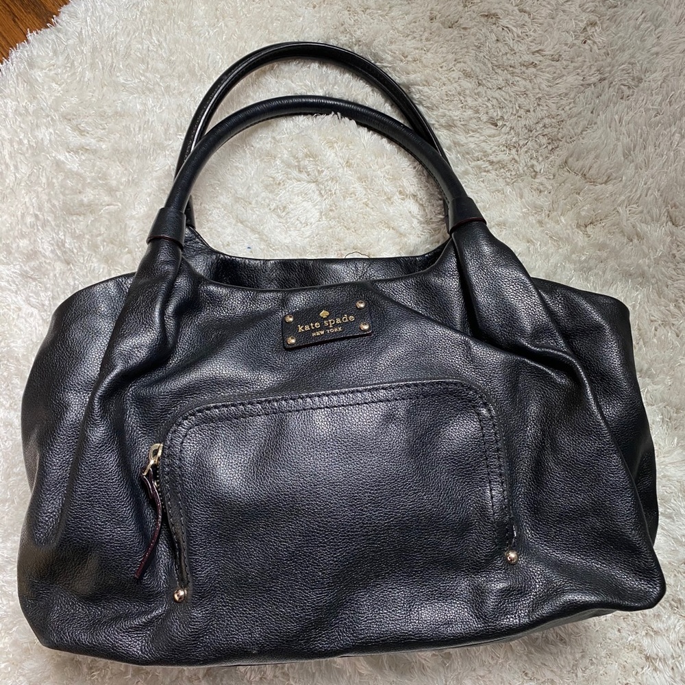 Black leather Kate Spade Bag